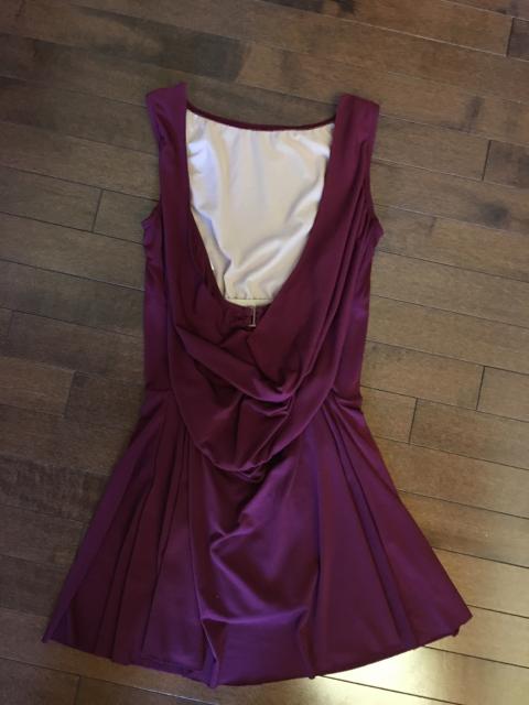 Burgundy Contemporary Dress